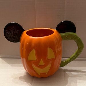 Disney Halloween Mickey Pumpkin Mug - Orange and Black